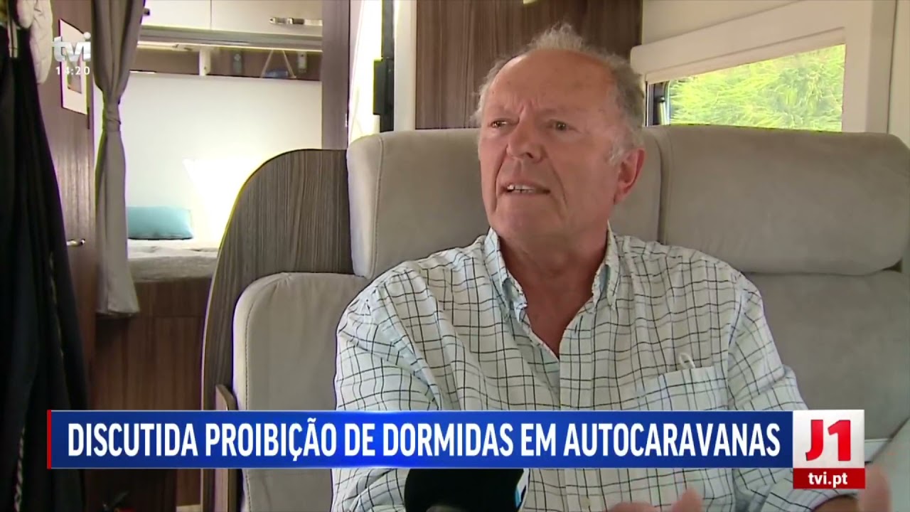 Reportagem sobre a Lei 50-A das Autocaravanas no Jornal da 1