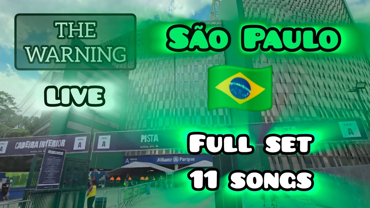 THE WARNING - SÃO PAULO, BRASIL - FULL SET - 11 SONGS - 3/8/25 #livemusic #tour #fyp #martintw