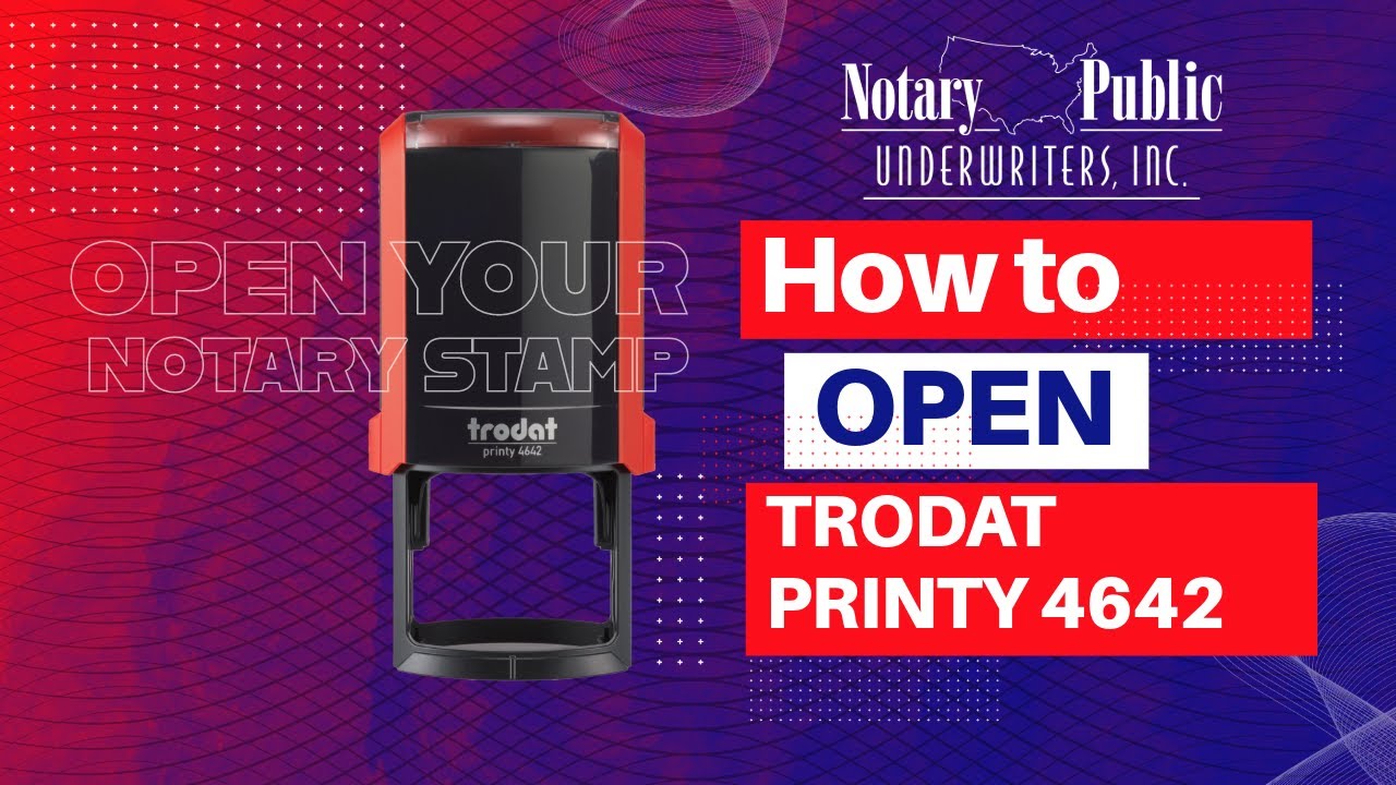 How to open Trodat Printy 4642 round stamp