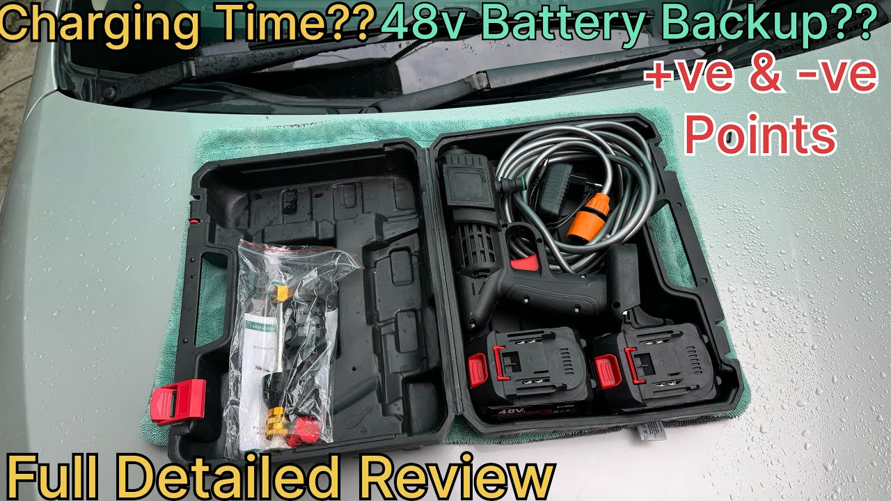 Portable Cordless Pressure Washer For Car Bike Washing,Battery Powered pressure washer Detail review