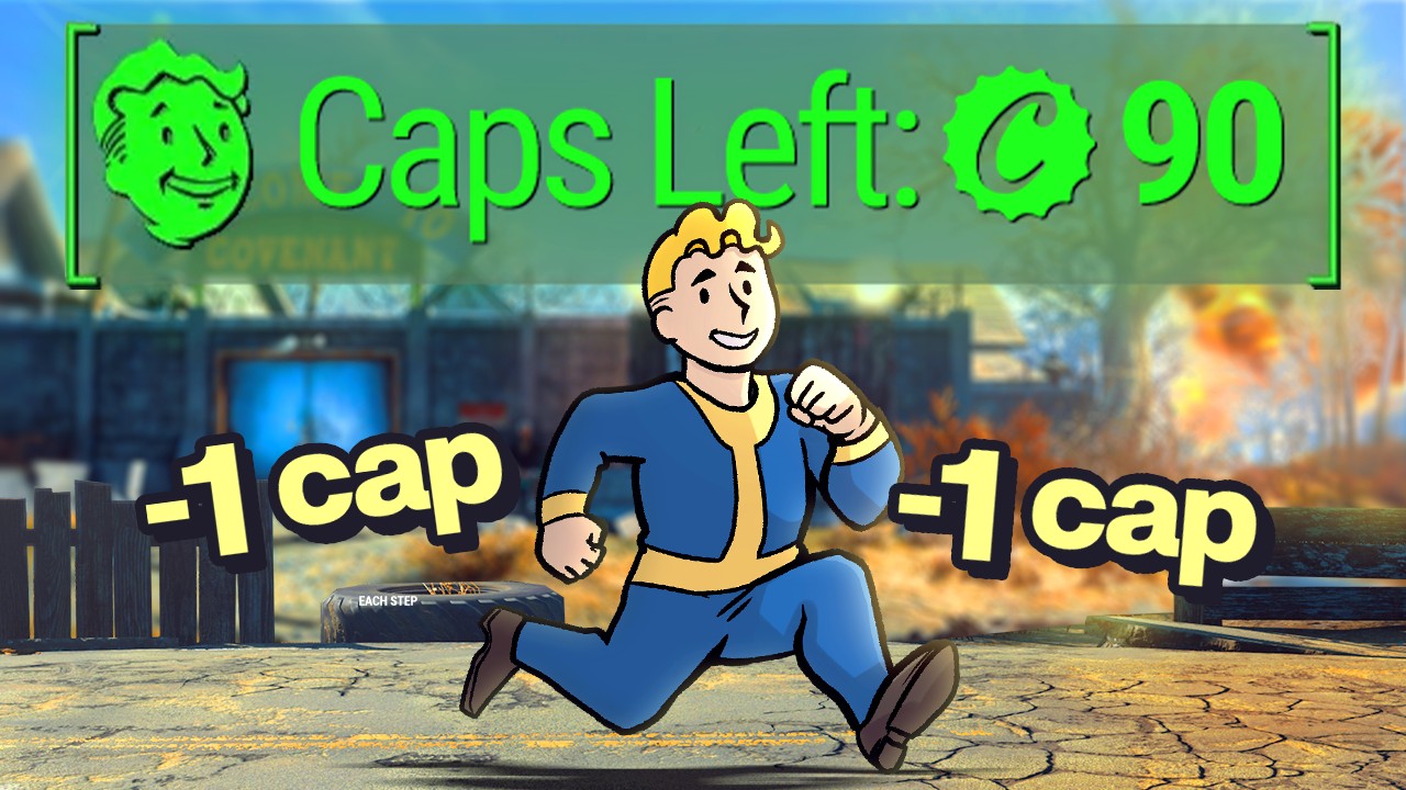 Fallout 4, But Every Step Costs 1 Cap