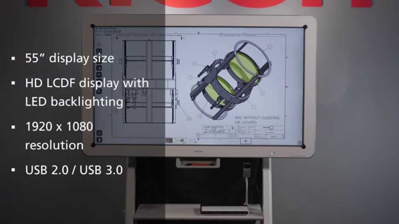Ricoh Interactive Whiteboard D5510 - specifications overview