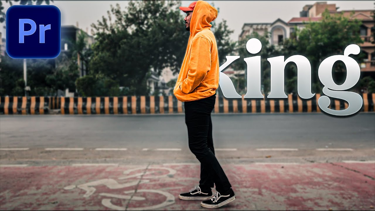 Text reveal effect in Premiere pro | Walk by text reveal in Premiere pro | Walking text animation
