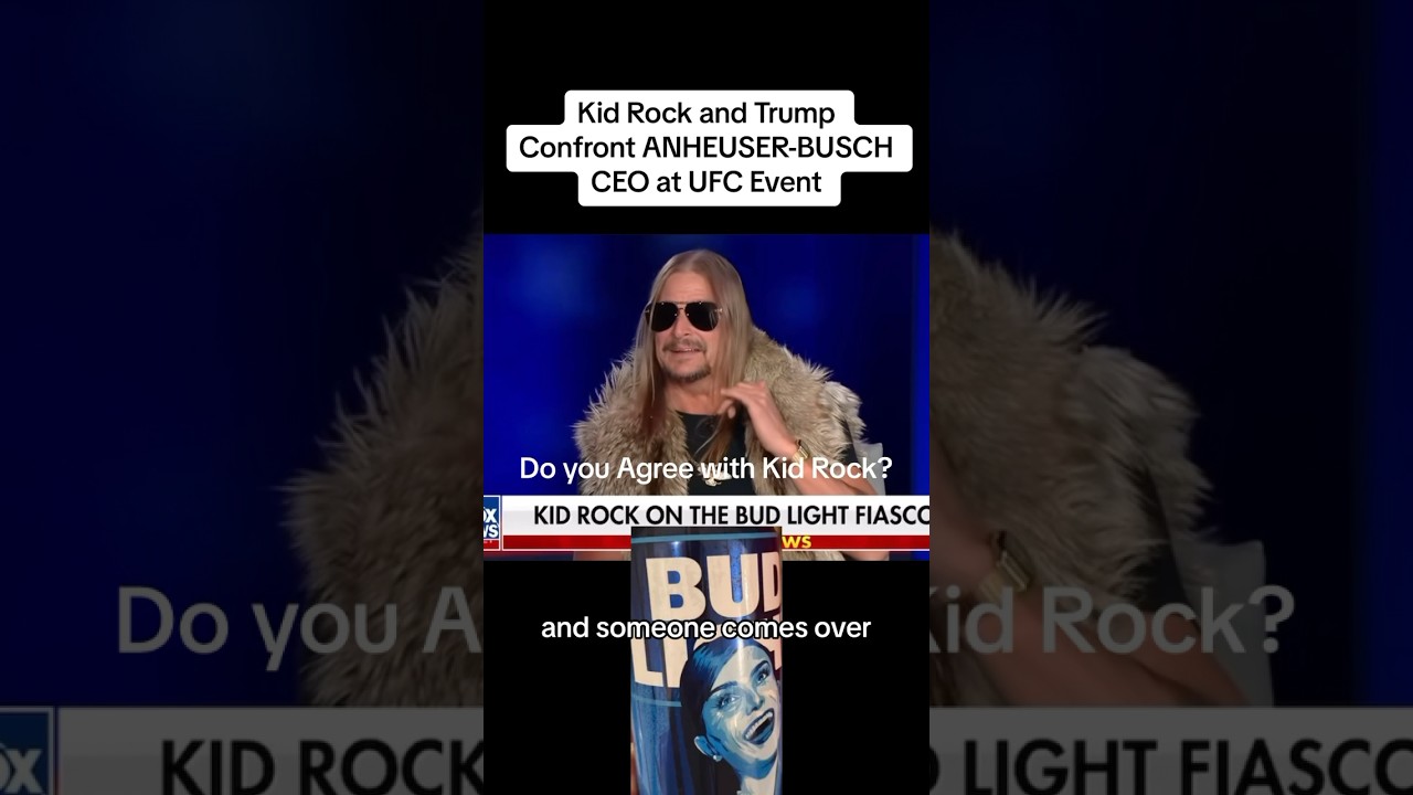 #kidrock & #donaldtrump confront the ceo of #budlight at #ufc event. #seanhannity #musicnews
