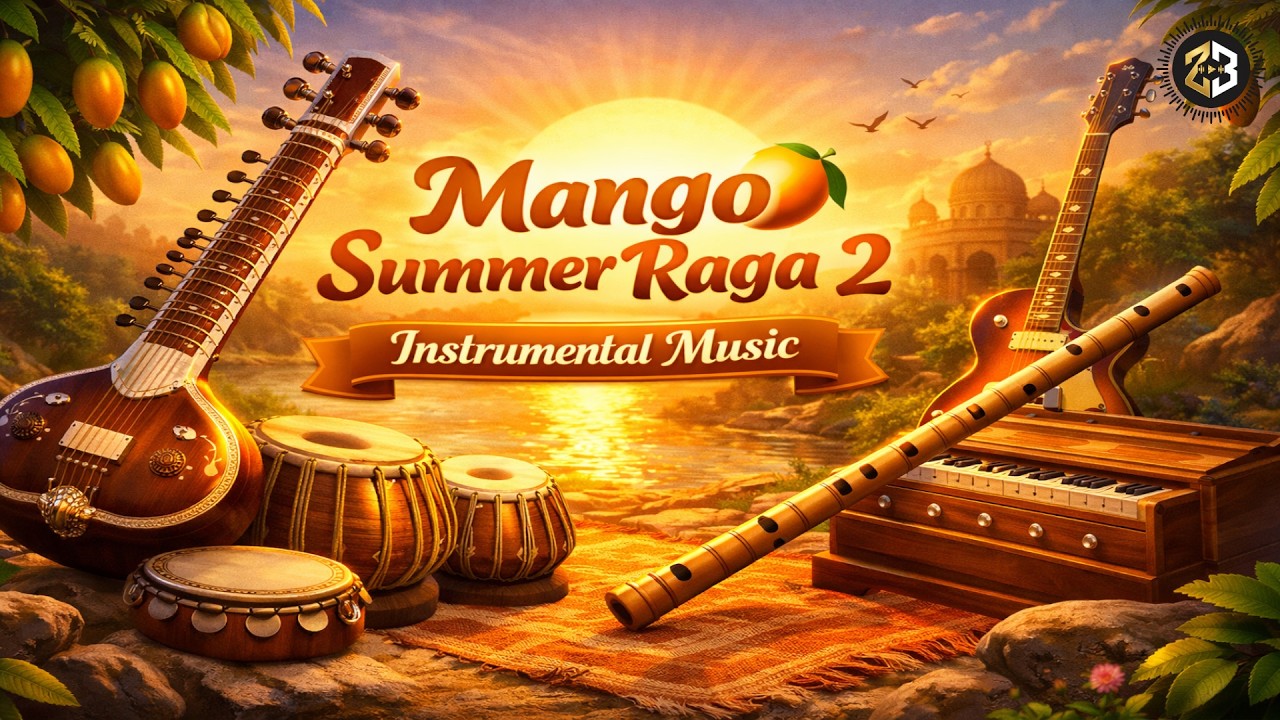 Mango Summer Raga 2 🌞 Indian Fusion Instrumental | Relaxing Morning Sitar & Bansuri Music