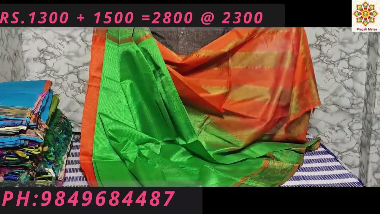 Mangalagiri Pattu Sarees On Offer Price // Mangalagiri Pattu 
