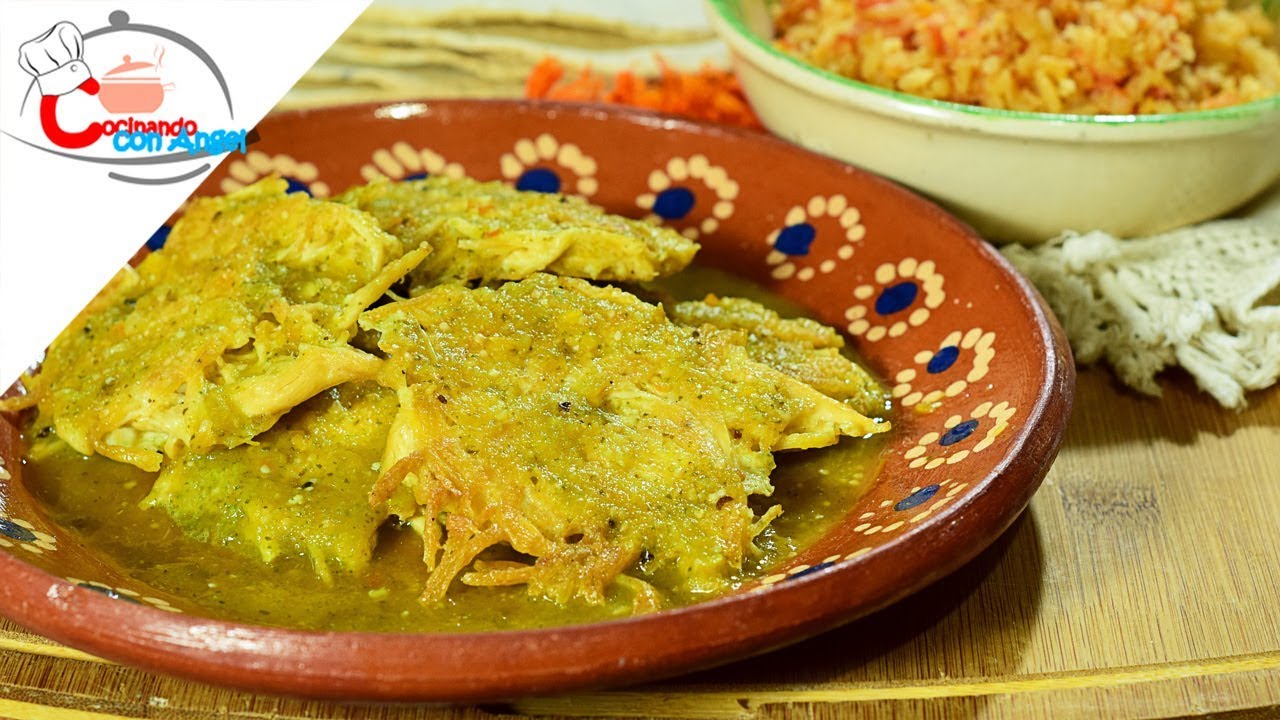 Tortitas de Pollo en Salsa Verde