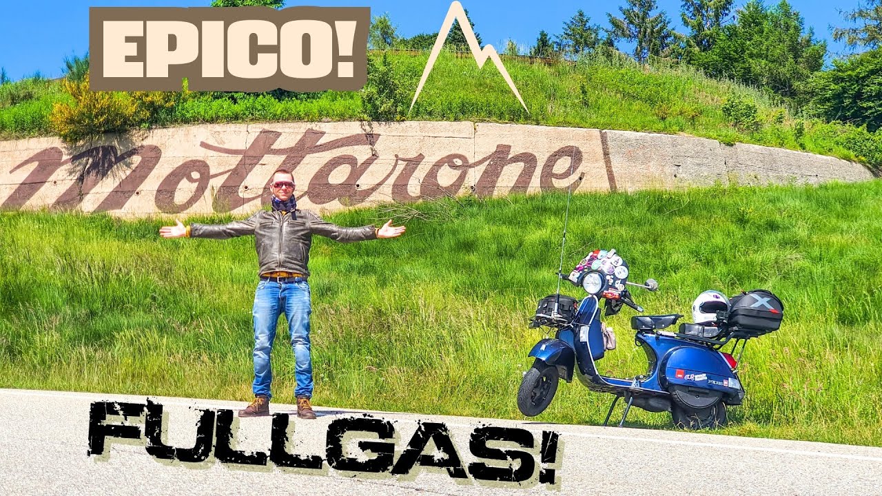 PASSO MOTTARONE, tra LAGO MAGGIORE e d' ORTA a FULLGAS in VESPA PX