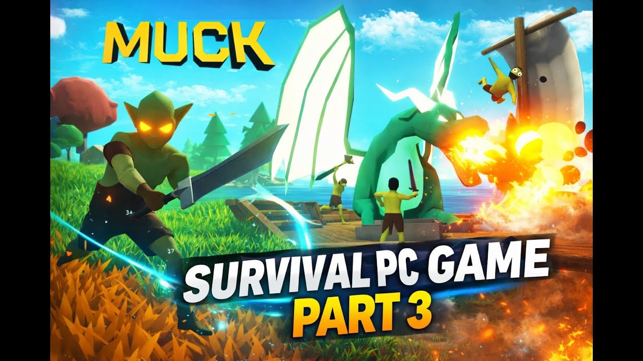 Muck Survival Gameplay | All Boss Defeated 💀⚔️|| part 3