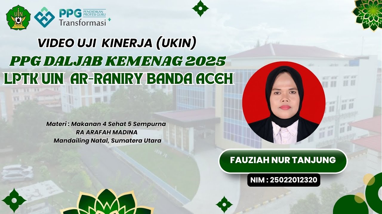 VIDEO PELAKSANAAN UKIN FAUZIAH