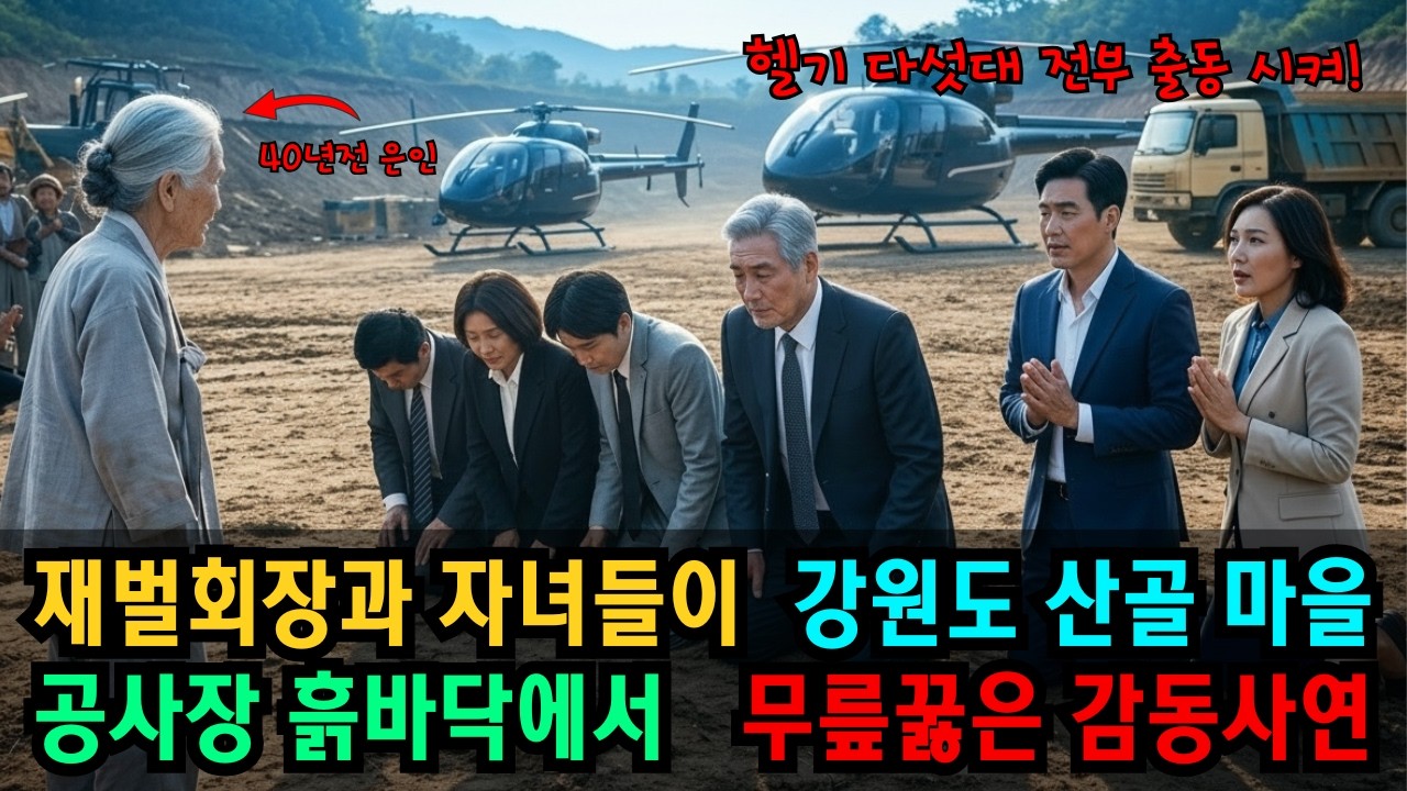 재벌회장과 자녀들이 강원도 산골 마을 공사장 흙바닥에서 무릎 꿇은 감동 사연 ㅣ 인생사연, 사연라디오, 권선징악