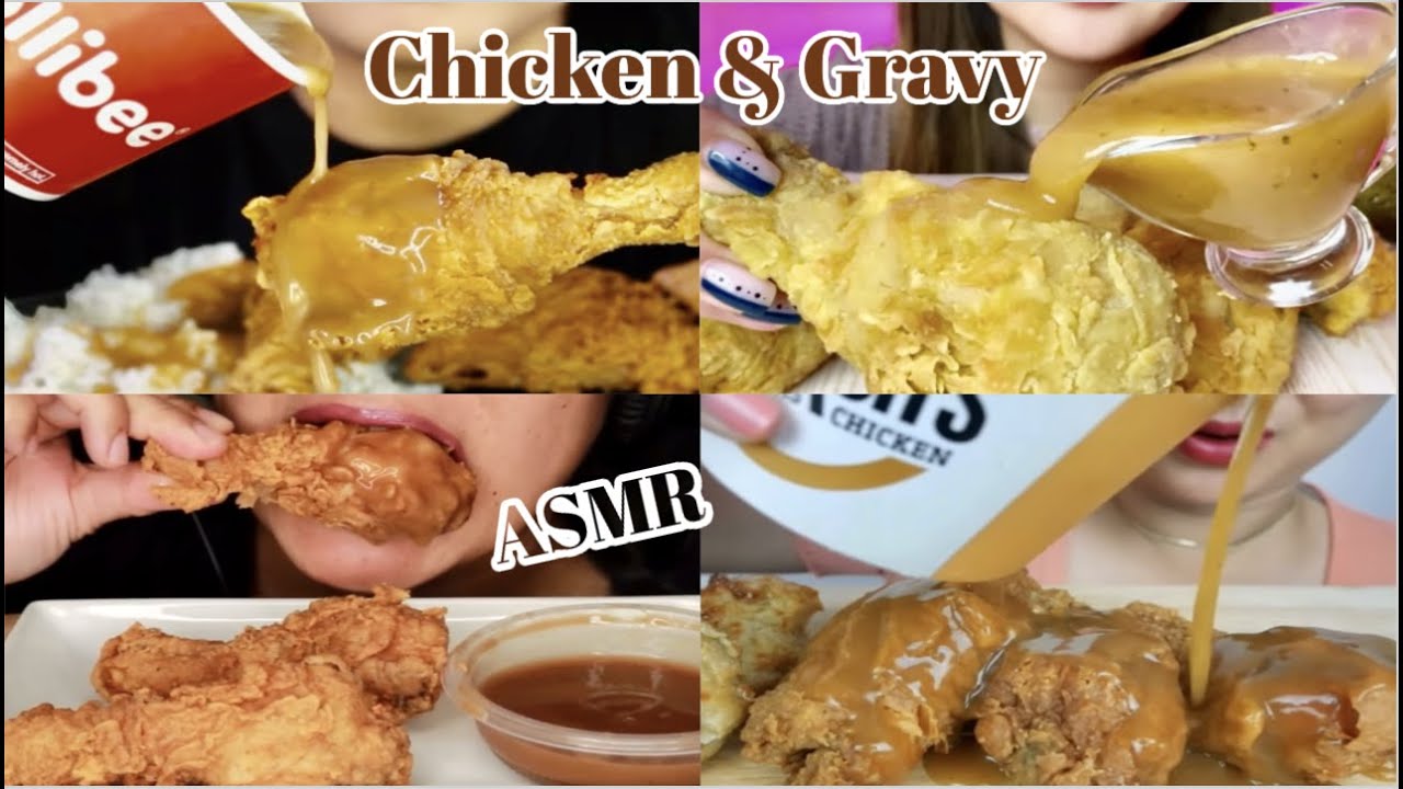 Fried Chicken & Gravy 🍗 ASMR | Compilation
