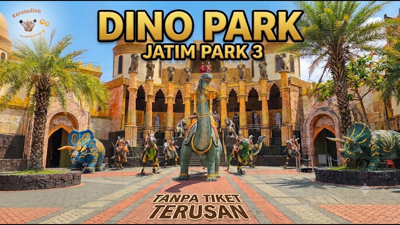 Dino park (Jatimpark 3) tanpa tiket terusan | Senja menuju malam di Dino Park | After Four Ticket