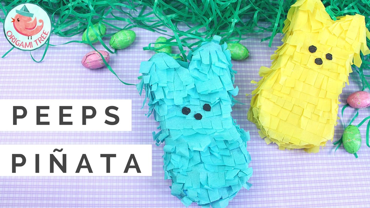 How To Make Mini Piñata! Easter Crafts Peeps Piñata Tutorial