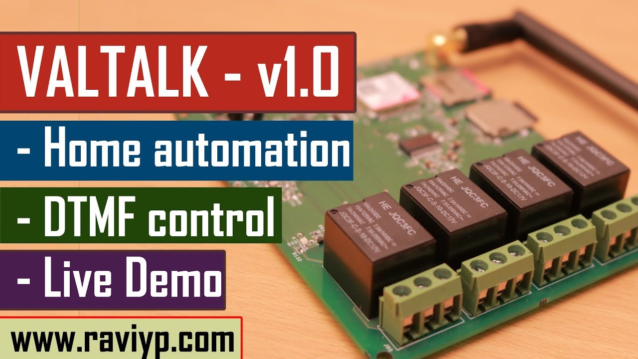 Designing a DTMF based Home automation system - GSM | Relay control
