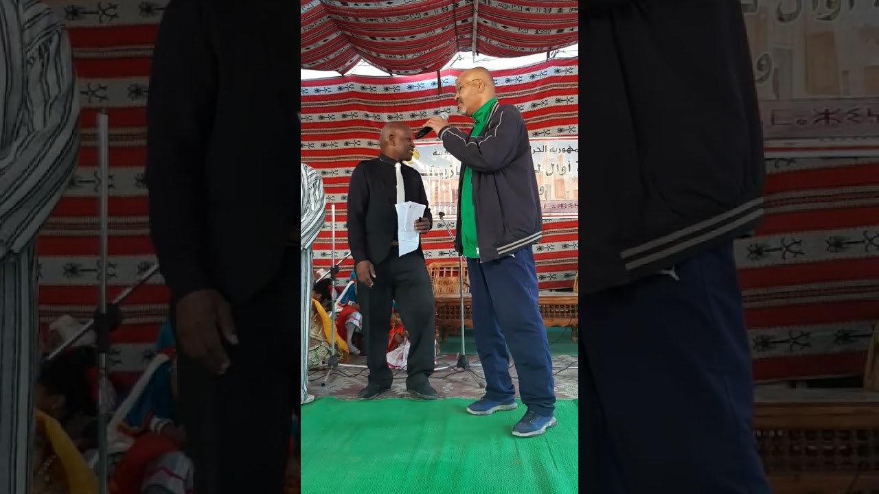 Brahim mahbob جمعية اوال صوت الامازيغية السيد رئيس موس طاي طاي مع بعض الكلمات بورقلية بمناسبة يناير