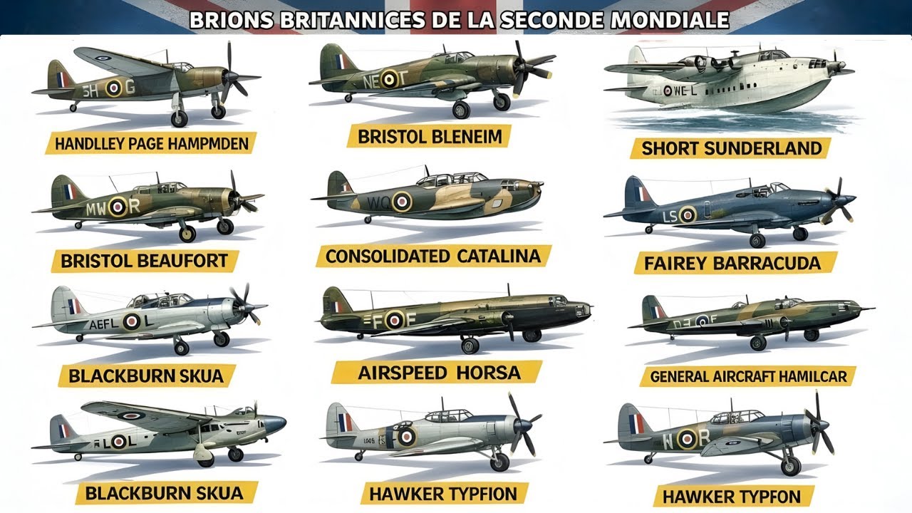 Tous les avions britanniques de la Seconde Guerre mondiale