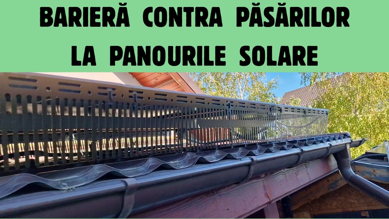 BARIERĂ ANTI PĂSĂRI PENTRU PANOURI SOLARE FOTOVOLTAICE
