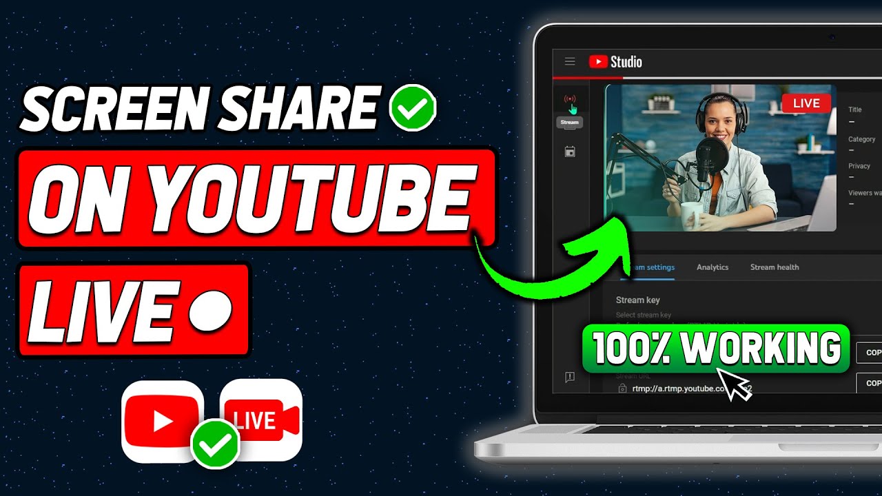 How to Screen Share on YouTube Live (2025 Updated Way)