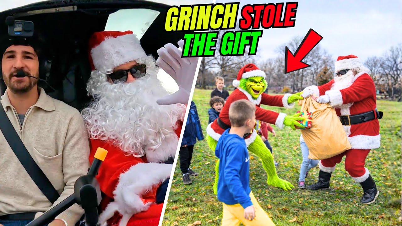 I Dropped off Santa Claus in a Helicopter!