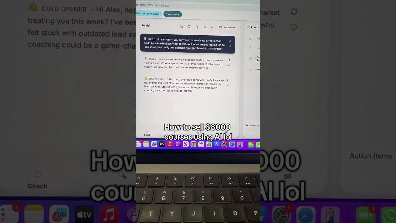 How to sell $8000 courses using AI lol