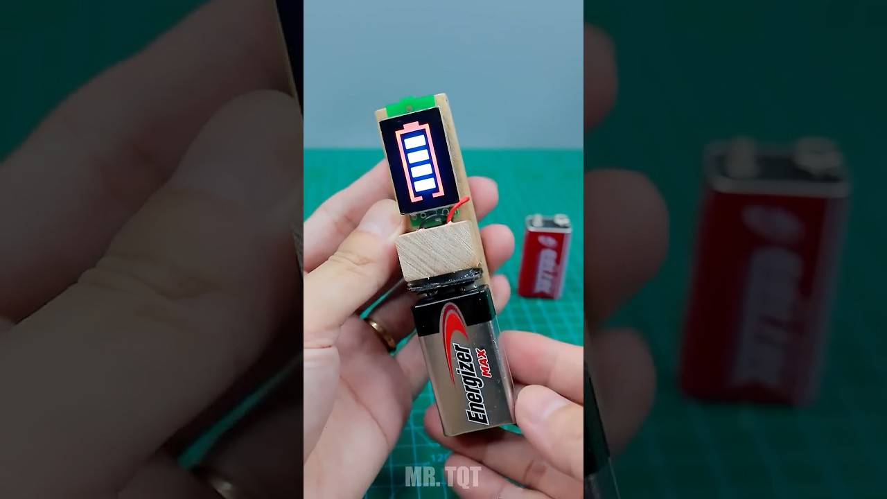 9v Battery Test  #diy #tools #ideas #9vbattery #shorts