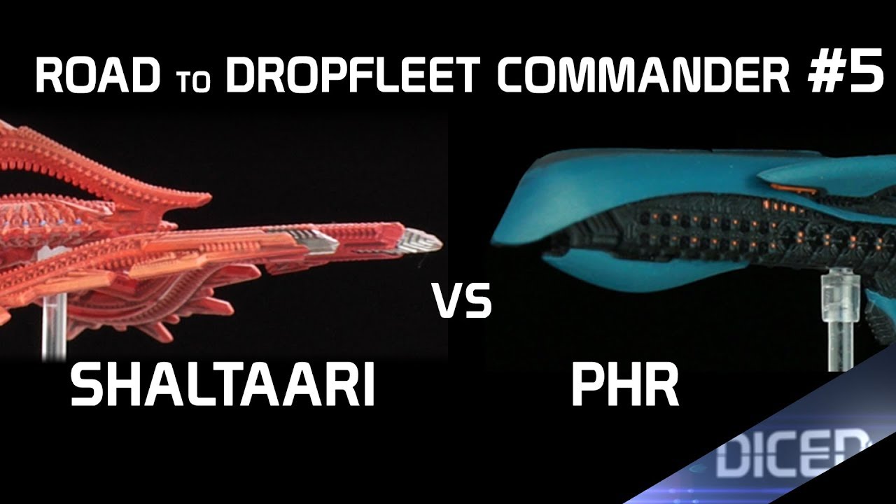Die vier Admiräle | Spielbericht: Shaltaari vs PHR | Road to Dropfleet Commander #5 | DICED