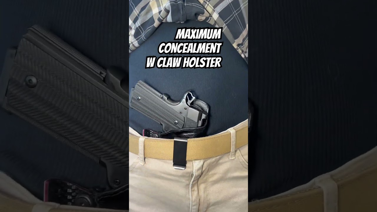 1911 MONOLITH CLAW HOLSTER - AMERICAN IWB - Maximum Concealment Gun holster-KUSIAKLEATHER