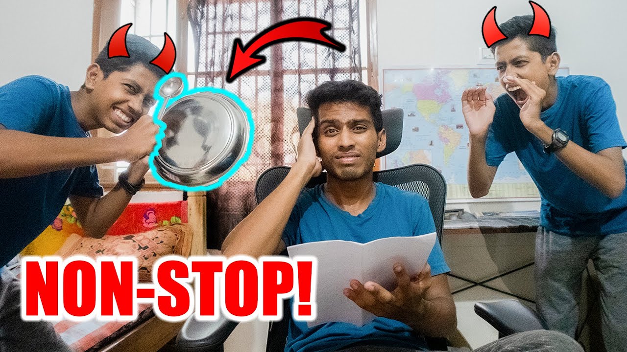 EXAM TOMORROW! 😰 DISTURBING BROTHER 😂 WHILE STUDYING 🤬 | VelBros Tamil