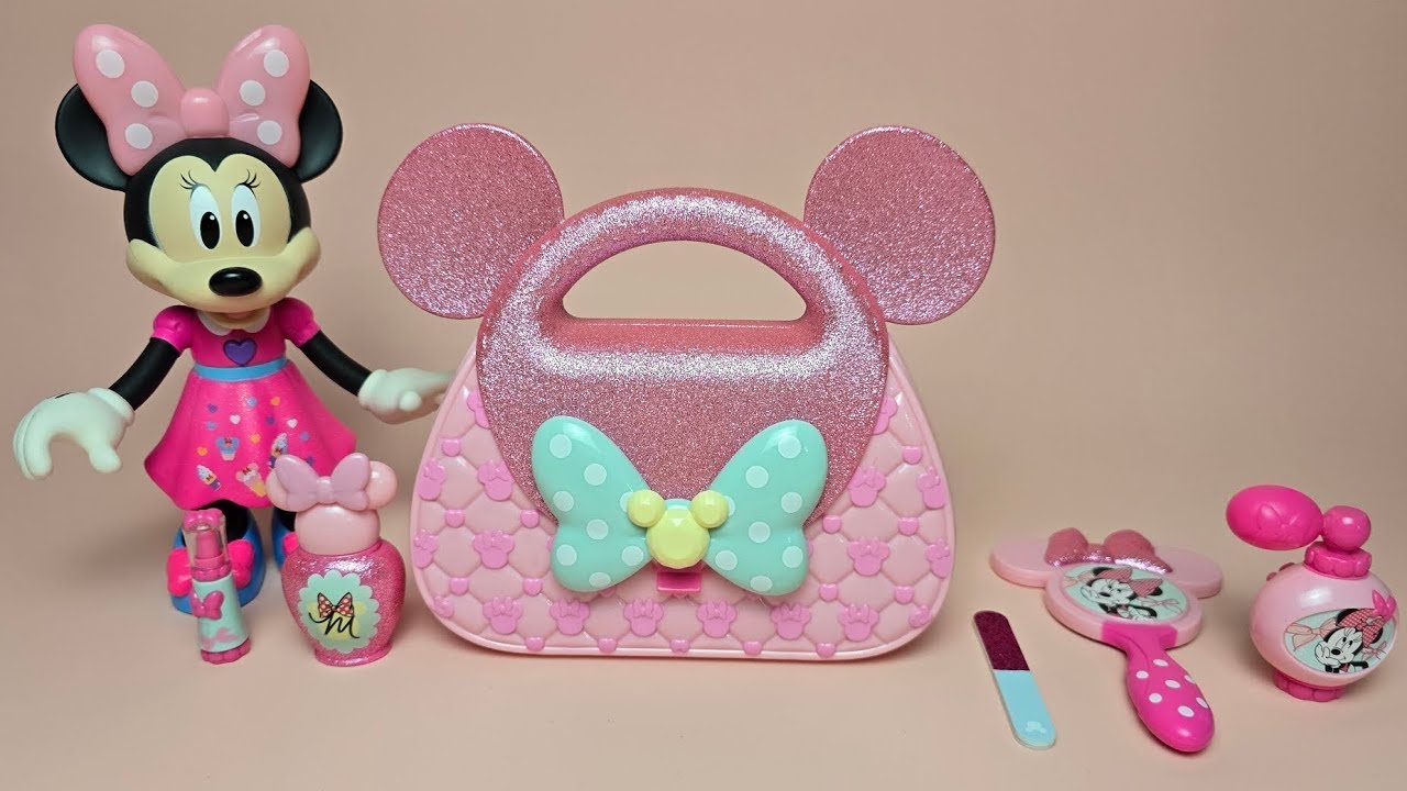 Disney Minnie Mouse Beauty Salon Set Satisfying with Unboxing Toys Collection ASMR 