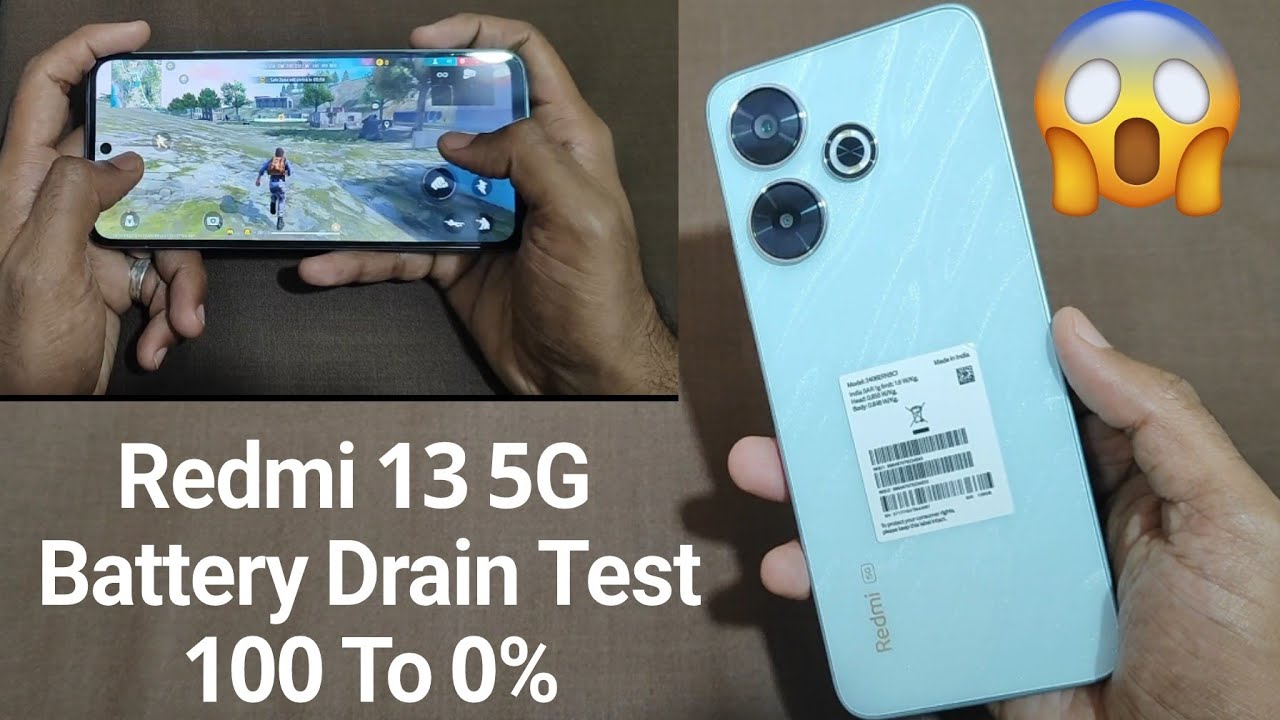 REDMI 13 5G BATTERY DRAIN TEST ( 100 To 0% )