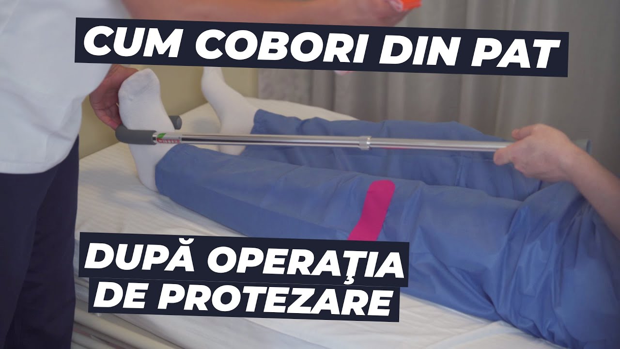 Cum se coboară şi urcă înapoi în pat după operaţia de protezare a şoldului sau a genunchiului