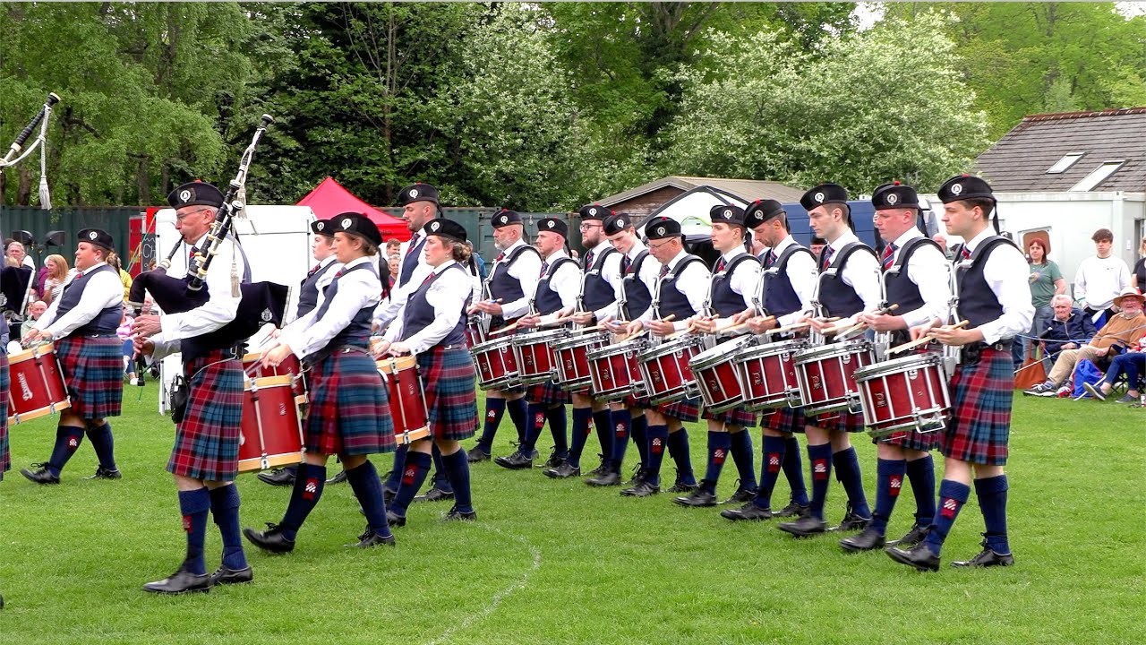 1st for Police Scotland Fife in Grade 1 at Banchory 2024 North of Scotland Pipe Band Championship