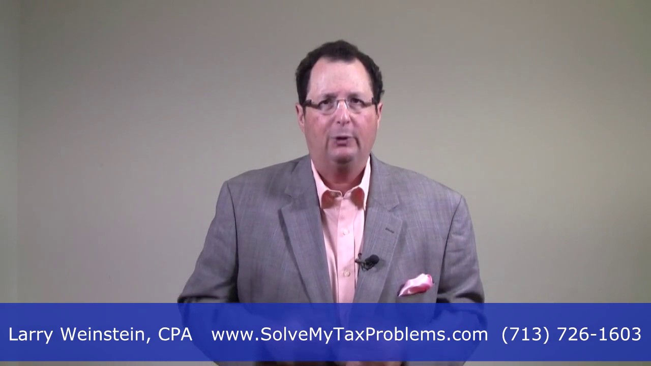 Will I Lose My Whole Paycheck On An IRS Wage Levy- Houston, TX CPA Larry Weinstein Explains