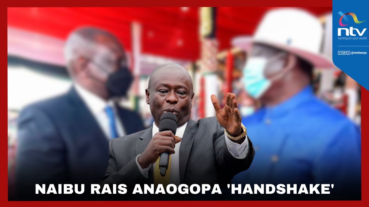 Naibu Rais amesema anaogopa 'handshake'
