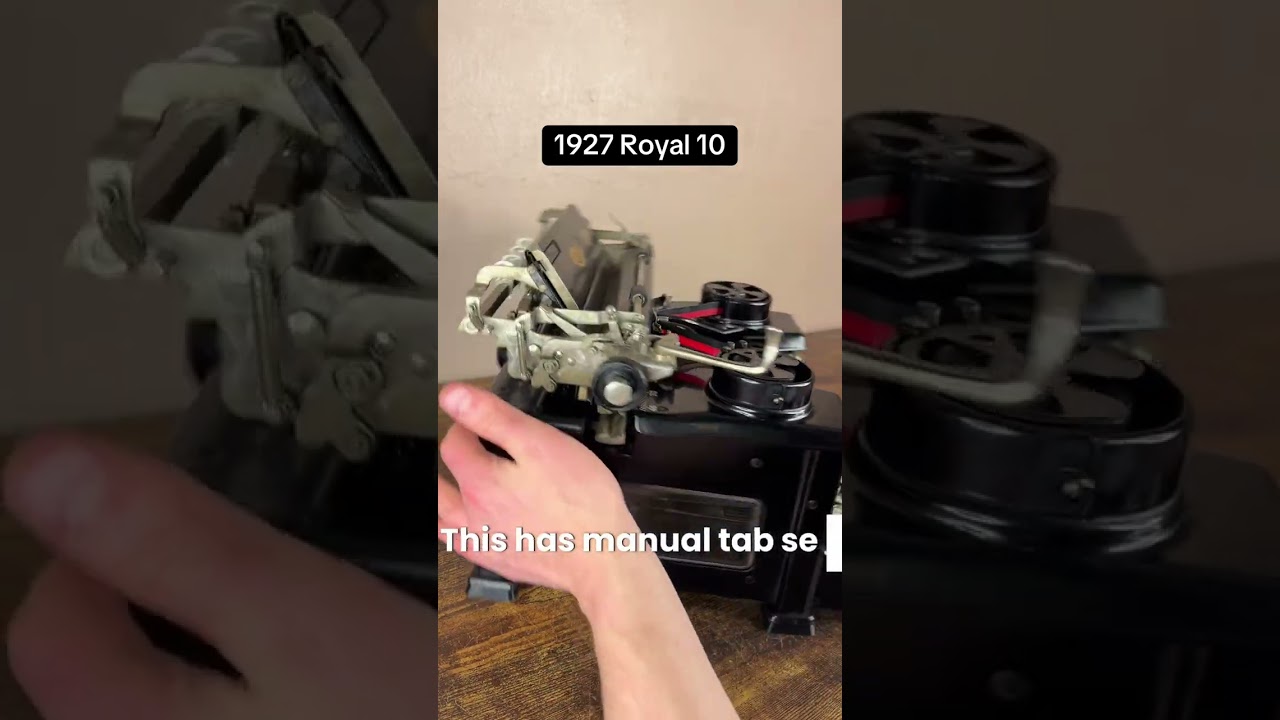 Как использовать все функции винтажной настольной пишущей машинки Royal 10 1927 года выпуска