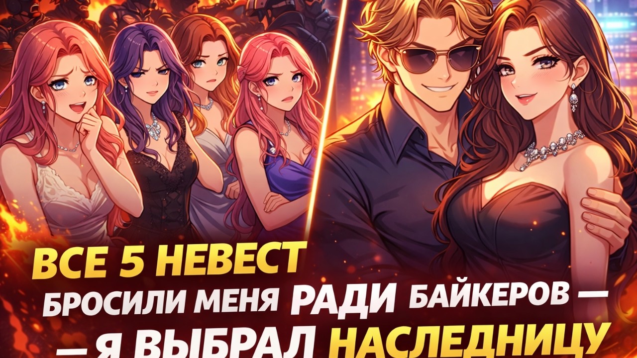 📘Все 5 невест бросили меня ради байкеров — я выбрал наследницу