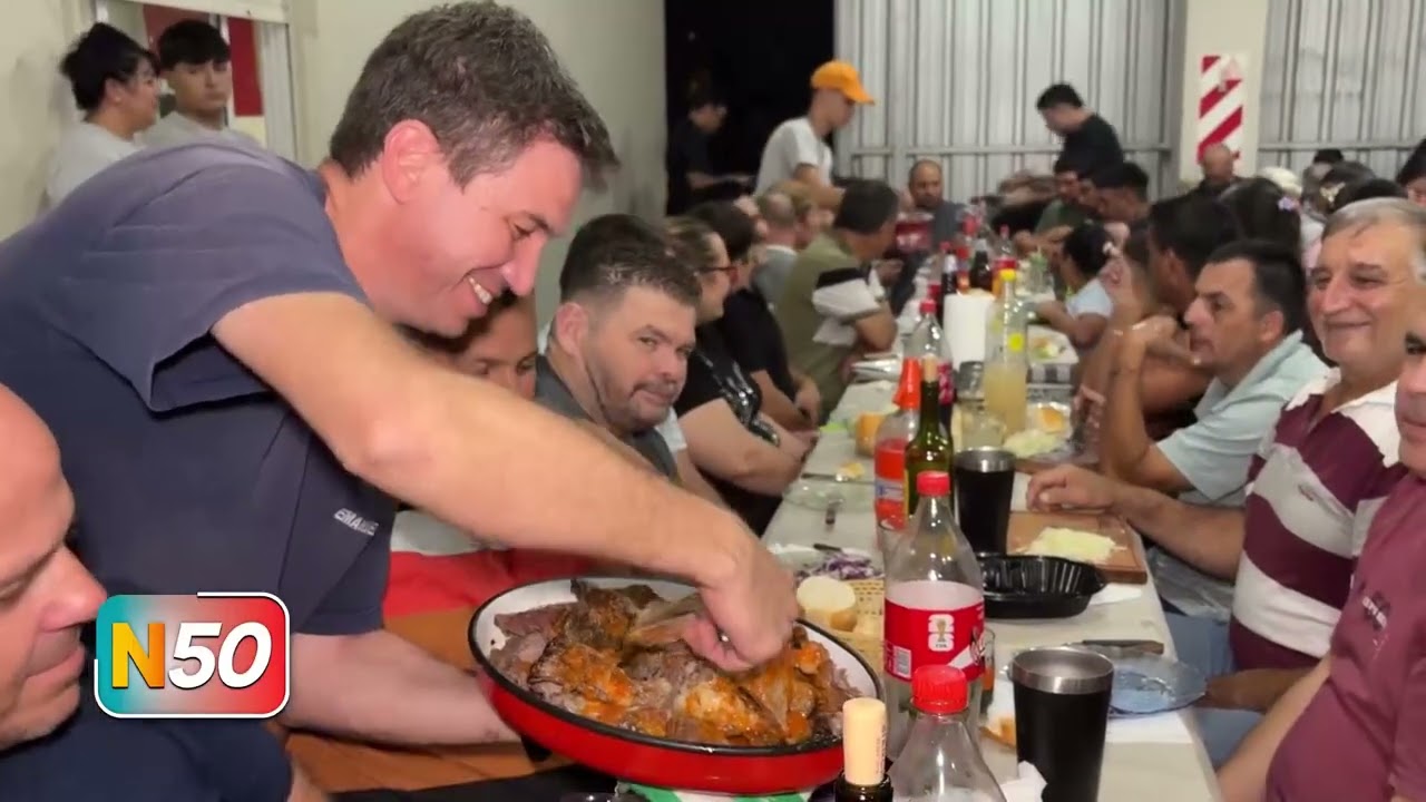 Gran asado con Cuero de Bomberos Voluntarios