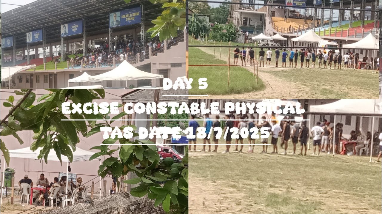 Excise Constable Physical test // Day 5 in Dimapur Nagaland // Date 18/7/2025