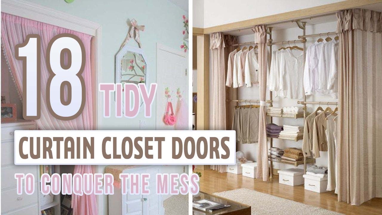18 Tidy Curtain Closet Doors To Conquer The Mess