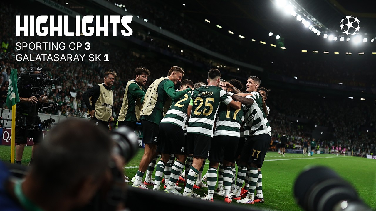 Highlights | UEFA Champions League: Sporting CP 3-1 Galatasaray SK