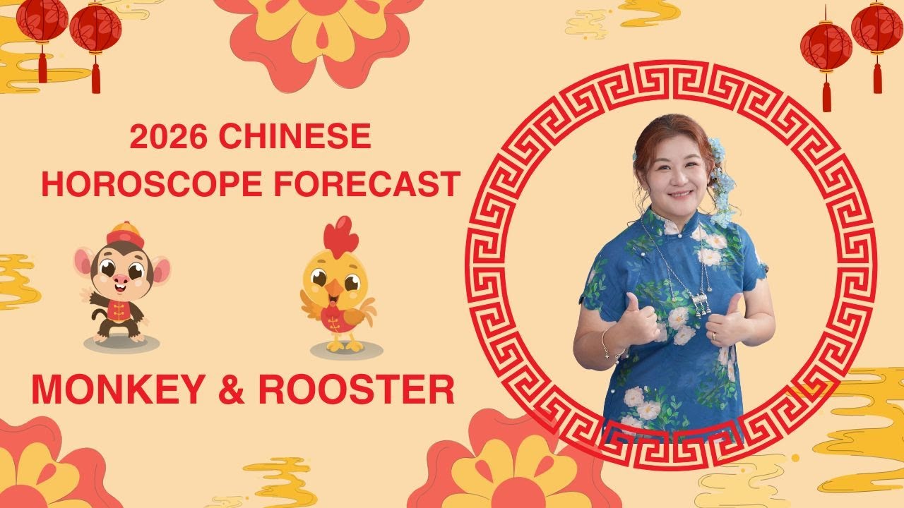 Прогноз китайского зодиака на 2026 год: Обезьяна и Петух #2026chinesehoroscope #2026chinesezodiac