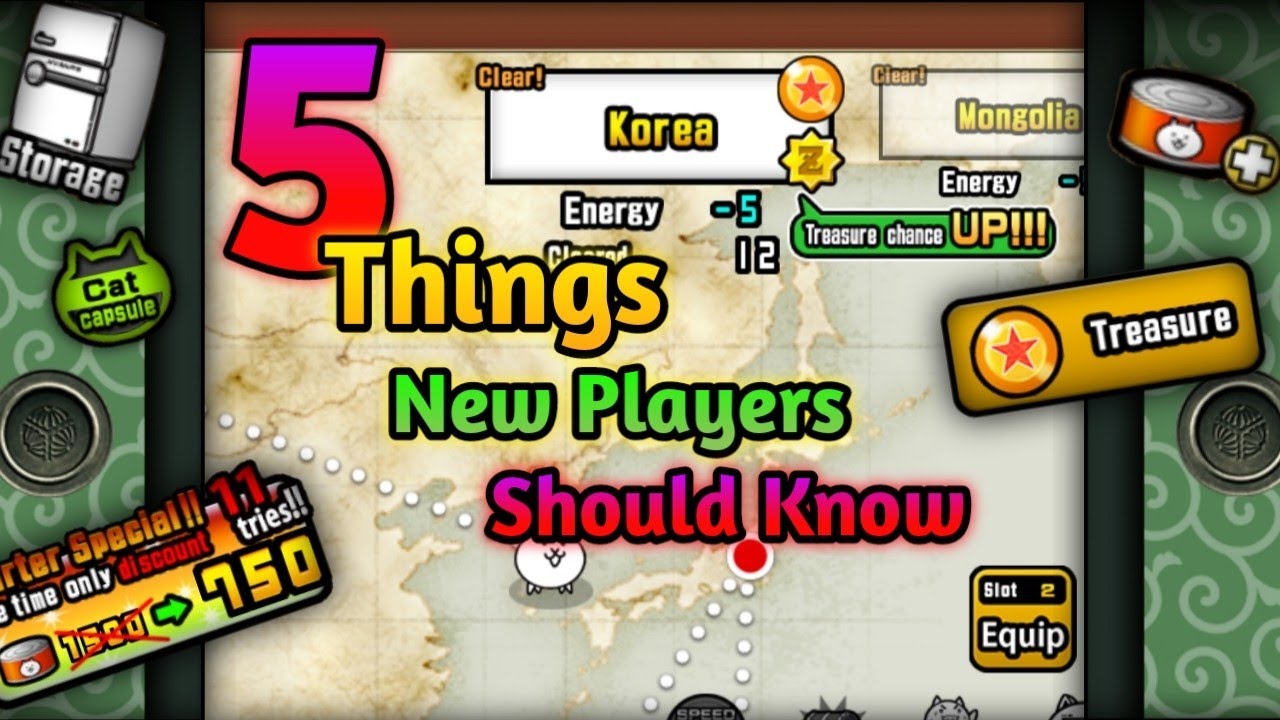 5 Things New Players Should Know In Battle Cats ( Very Beginning )