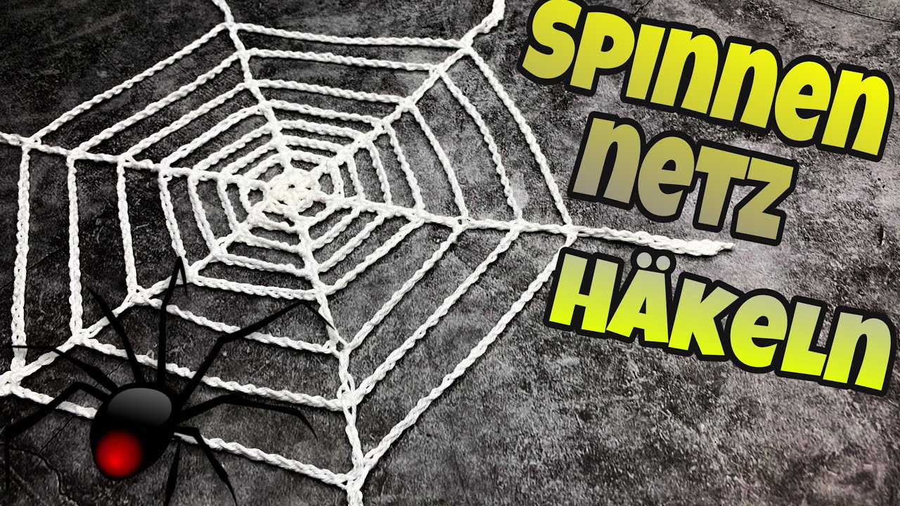 Einfaches Spinnennetz-Häkeln | Deko | Halloween 🎃