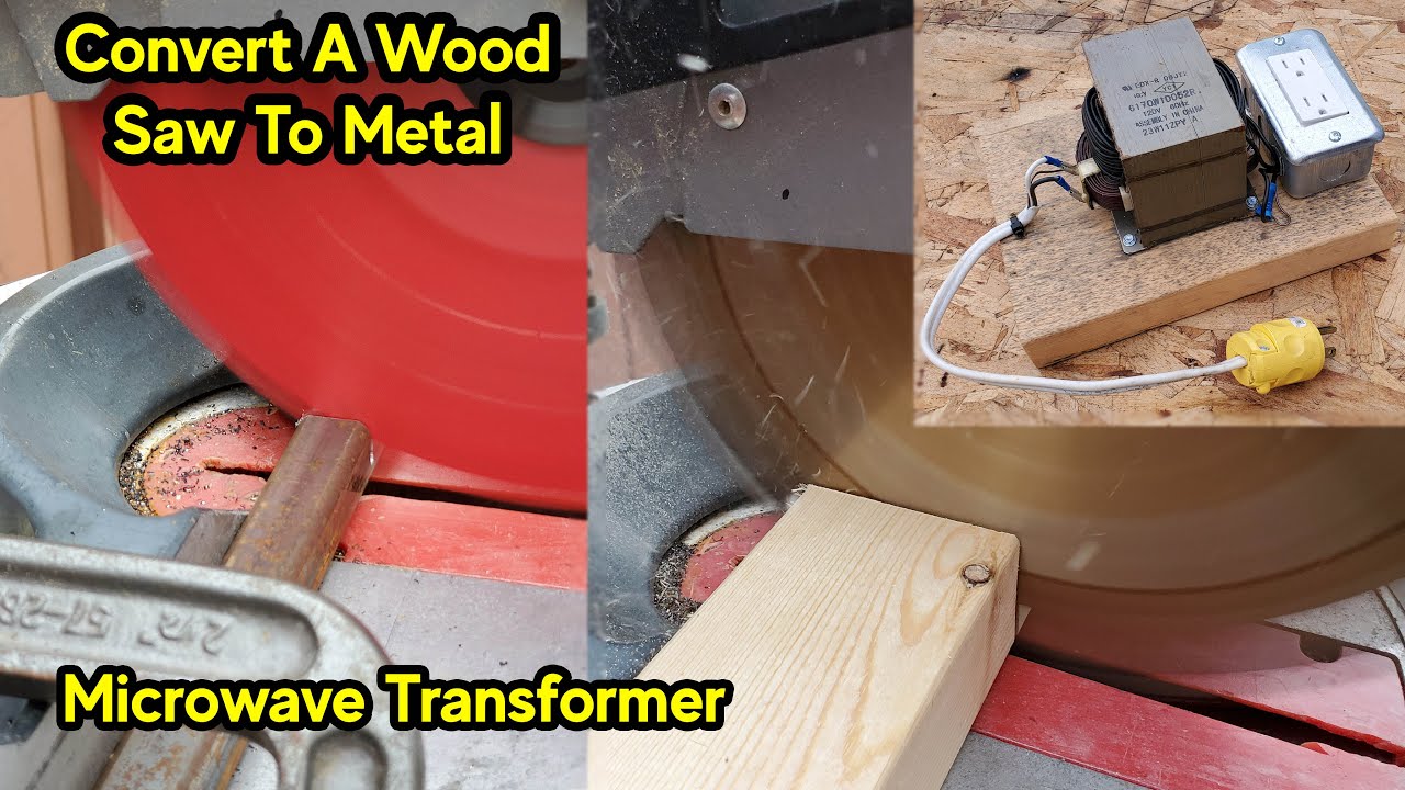 How To Slow Down A Mitre Saw To Cut Metal - Cold Cut Saw Conversion
