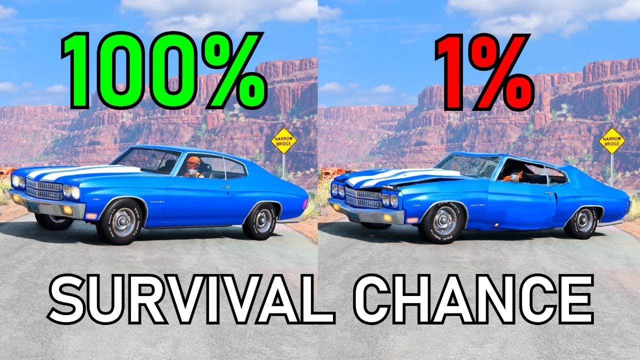 Realistic Survival Chance Crashes #01 | BeamNG.drive