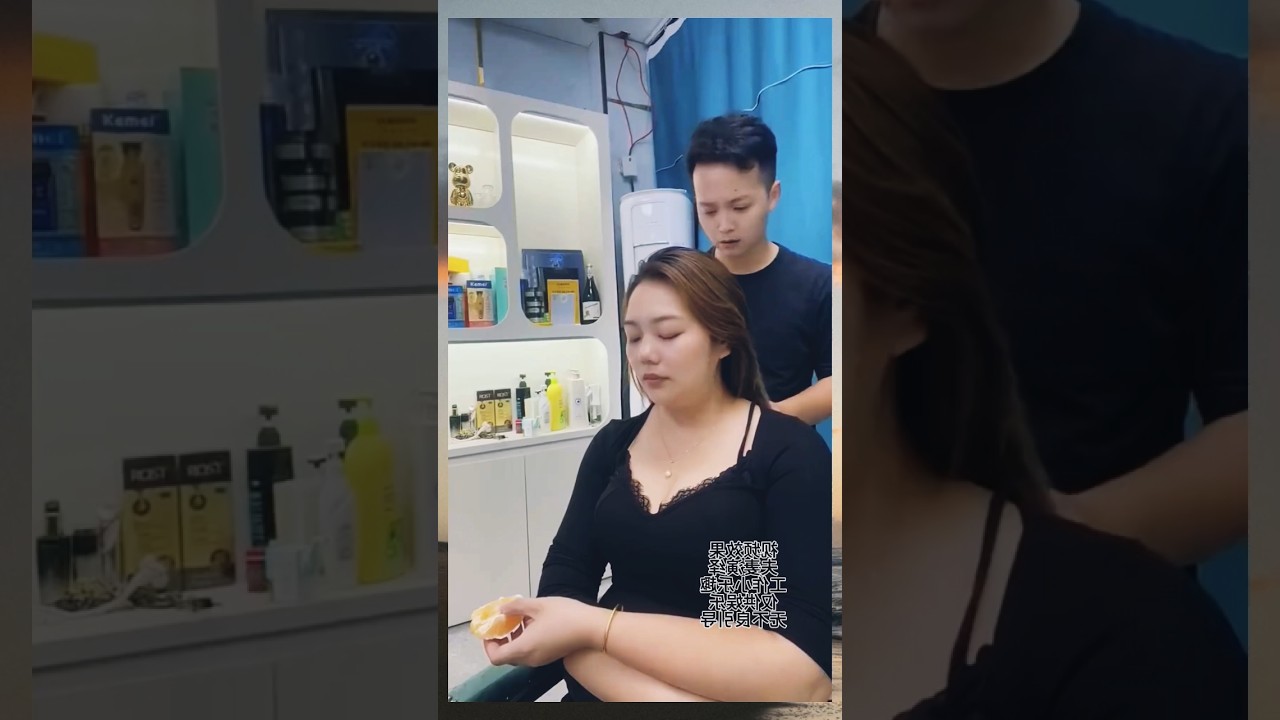funny moment in salon. 