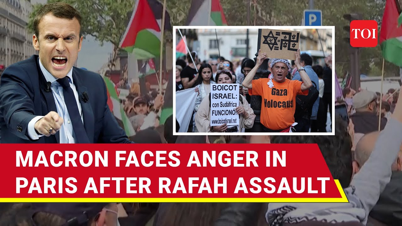 Paris Erupts For Recognisation Of Palestinian State; Macron Faces Fury Over Arms Sale To Israel