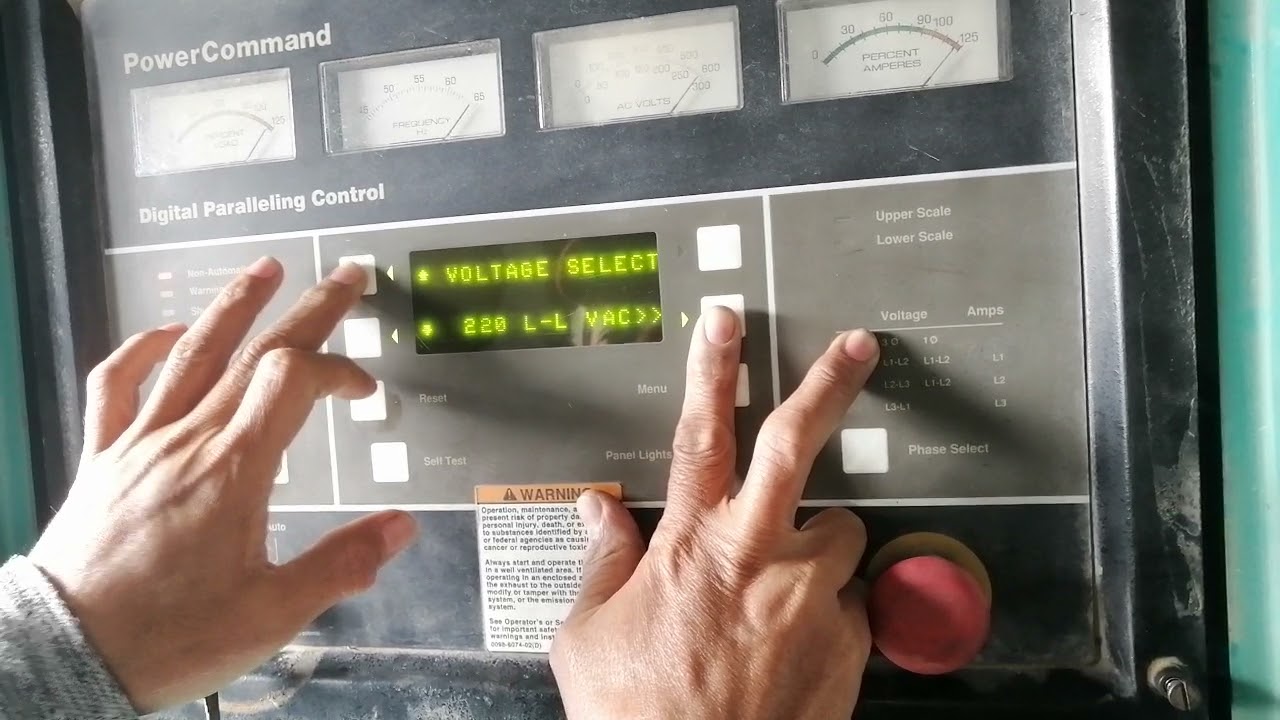 60HZ To 50HZ 3100 power cummand controller SITTINGS