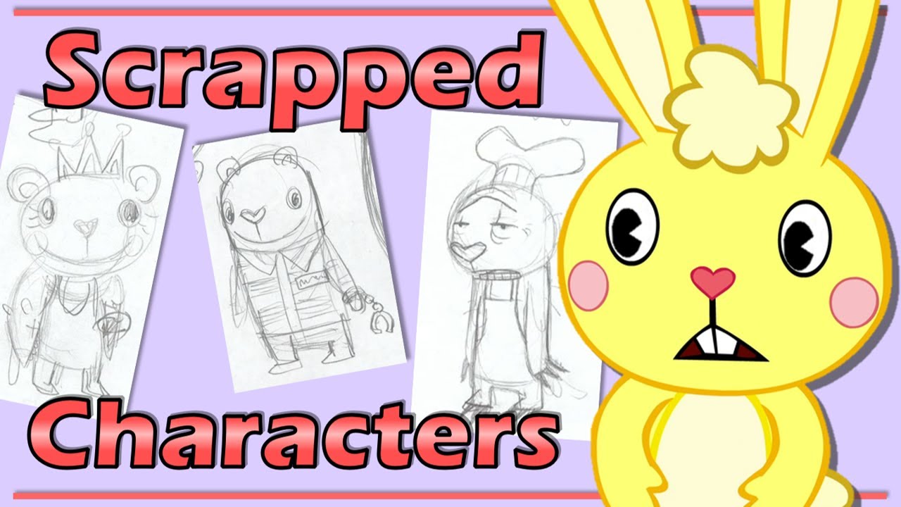 Интересные ВЫРЕЗАННЫЕ ПЕРСОНАЖИ из Happy Tree Friends